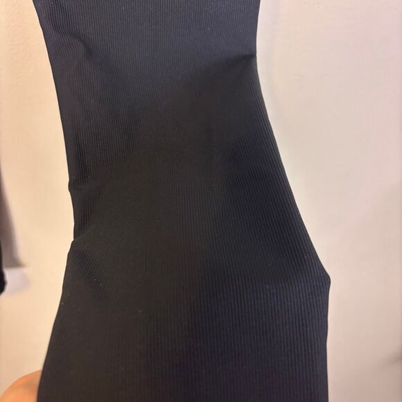 Wilo The Label Black Ribbed High Waisted Leggings Small - Picture 5 of 6